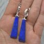 Lapis Lazuli Sterling Silver Drop Earrings, thumbnail 9 of 9