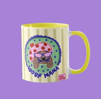 Wouf Mama Dog Lover Mug – Perfect Gift For Dog Mums, 3 of 3