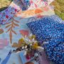 Outdoor Beanbag In Sparrow And Plumb Leopard Print, thumbnail 2 of 4