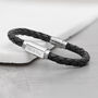 Personalised Luxury Men's Leather Bracelet, thumbnail 9 of 12