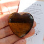 Tiger's Eye Polished Heart For Strength And Confidence, thumbnail 4 of 8
