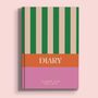 24 25 Academic Diary | A5 Hardcover | Cabana Stripe, thumbnail 1 of 8