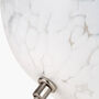 Speckled White Glass Spherical Table Lamp, thumbnail 5 of 6