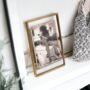 Standing Antique Brass Photo Frame, thumbnail 2 of 5
