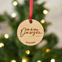 Personalised Mr And Mrs Christmas Hanging Decoration, thumbnail 1 of 4