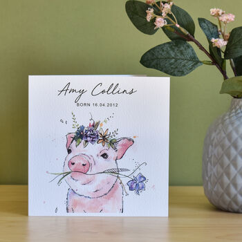 Watercolour Baby Animal Card, 3 of 4