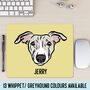 Personalised Whippet Dog Computer Mouse Mat, thumbnail 1 of 4