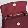 Fox And Mushroom Embroidered Burgundy Satin Tote, thumbnail 6 of 7