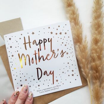 Shiny Stars Mother’s Day Card | Card For Mum, 2 of 3