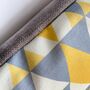 Geometric Yellow And Grey Cushion Cover, thumbnail 3 of 7