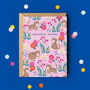 Birthday Wishes Tabby Cat Patterned Card, thumbnail 1 of 4