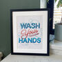 Wash Your Hands Cross Stitch Embroidery Kit, thumbnail 1 of 5