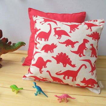 Children's Dinosaur Print Cushion, 2 of 5