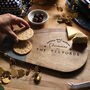 Personalised Christmas Wood And Slate Cheese Board, thumbnail 4 of 7