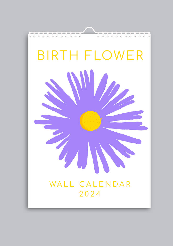 Botanical Family Wall Calendar 2024 By Tamzin Harris