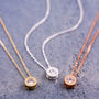 Round Solitaire Necklace, thumbnail 1 of 5