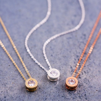 Round Solitaire Necklace, 2 of 5