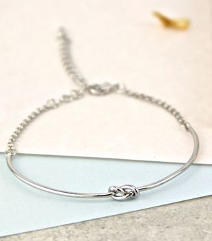 Personalised Knot Bangle Bracelet, 3 of 7