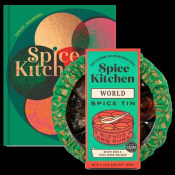 World Tin And Signed Spice Kitchen Cookbook, 2 of 9
