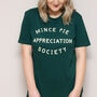 'Mince Pie Appreciation Society' T Shirt Green, thumbnail 3 of 6