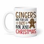 Gingers Are For Life Christmas Mug, thumbnail 7 of 7