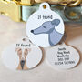 Greyhound/ Whippet Personalised Dog Tag, thumbnail 12 of 12