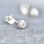 Unisex Sterling Silver Tiny Knot Stud Earrings, thumbnail 6 of 6