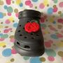Set Of Five Hand Crochet Clog Shoe Charms, thumbnail 3 of 9