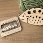 Hedgehog Shaped Knitting Needle Gauge And Stitch Marker Set, thumbnail 6 of 7