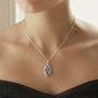 Sterling Silver Oval Locket Necklace, thumbnail 1 of 8