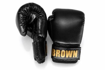 Personalised Baby And Toddler Boxing Gloves Gift Boxed, 6 of 10