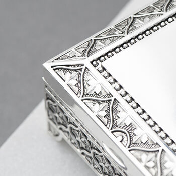 Personalised Silver Plated Mosaic Trinket Box, 3 of 5