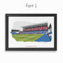 Personalised Crystal Palace Stadium Print, thumbnail 2 of 9