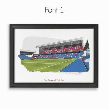 Personalised Crystal Palace Stadium Print, 2 of 9