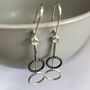 Sterling Silver Circles Drop Earrings, thumbnail 1 of 2