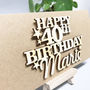 Personalised 40th Birthday Card Keepsake, thumbnail 7 of 8