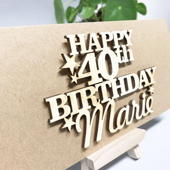 Personalised 40th Birthday Card Keepsake, 7 of 8