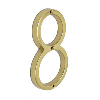 Five Inch Solid Brass House Numbers, 11 of 11
