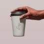 Personalised Premium Reusable Cup 8oz Coral, thumbnail 3 of 3