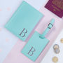 Monogram Luggage Tag And Passport Cover, thumbnail 3 of 8