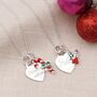 Personalised Christmas Heart Charm Necklace, thumbnail 1 of 4