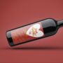 Personalised Funny Happy Valentines Wine Label, thumbnail 4 of 4