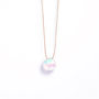 June Moonstone Fine Cord Birthstone Necklace, thumbnail 2 of 6
