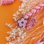 Pink Flower Enamel Gold Plated Charm Necklace, thumbnail 6 of 7