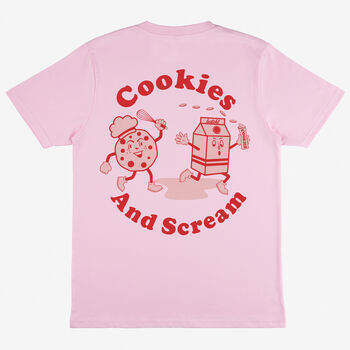 Cookies And Scream Men's Slogan T Shirt, 2 of 2