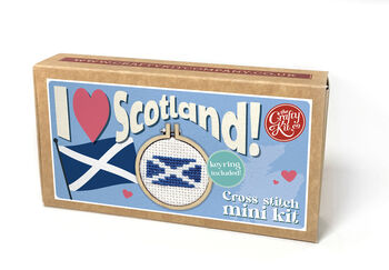 I Love Scotland! Mini Matchbox Cross Stitch Kit, 2 of 5