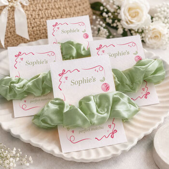 Perfect Matcha Hen Party Favours Scrunchies Party Bag Fillers, 5 of 8