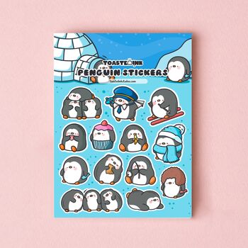 Penguin Sticker Sheet | Cute Stickers, 3 of 5