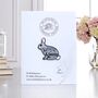 Autistic And Anxious Silver Glitter Bunny Enamel Lapel Pin, Asperger's Syndrome, Autism Gift For Children, thumbnail 1 of 8