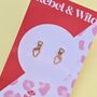 Finger Heart K Pop Stud Earrings, thumbnail 1 of 3